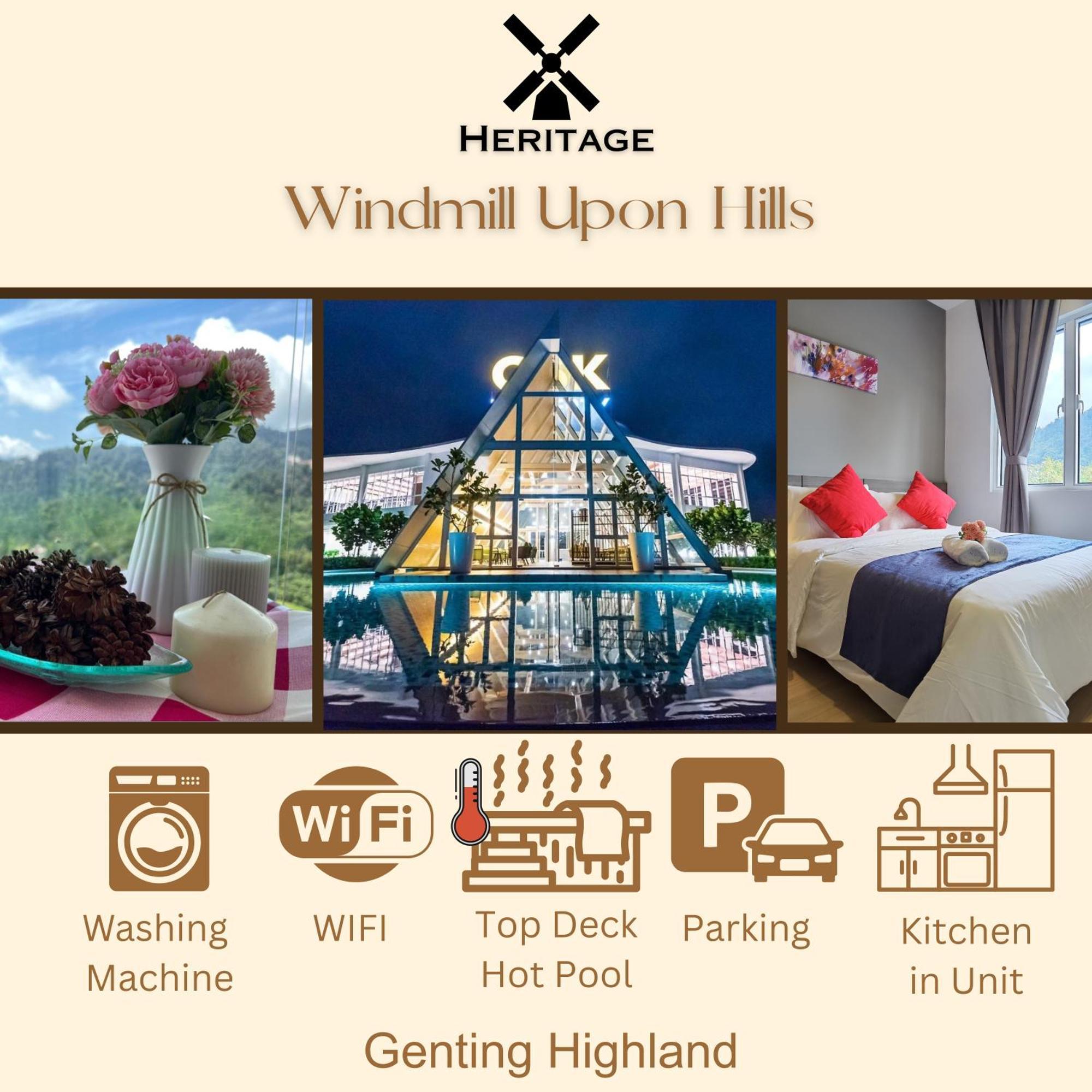 Windmill Upon Hills Luxurious Sky Villa 360 Sky Pool Heated Pool Mountainous Genting View Genting Highland By Heritage Genting Highlands Exteriör bild